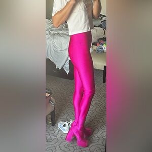 Sold out! Azalea Wang Platform Pant Boot Fuschia sz 9.5-10